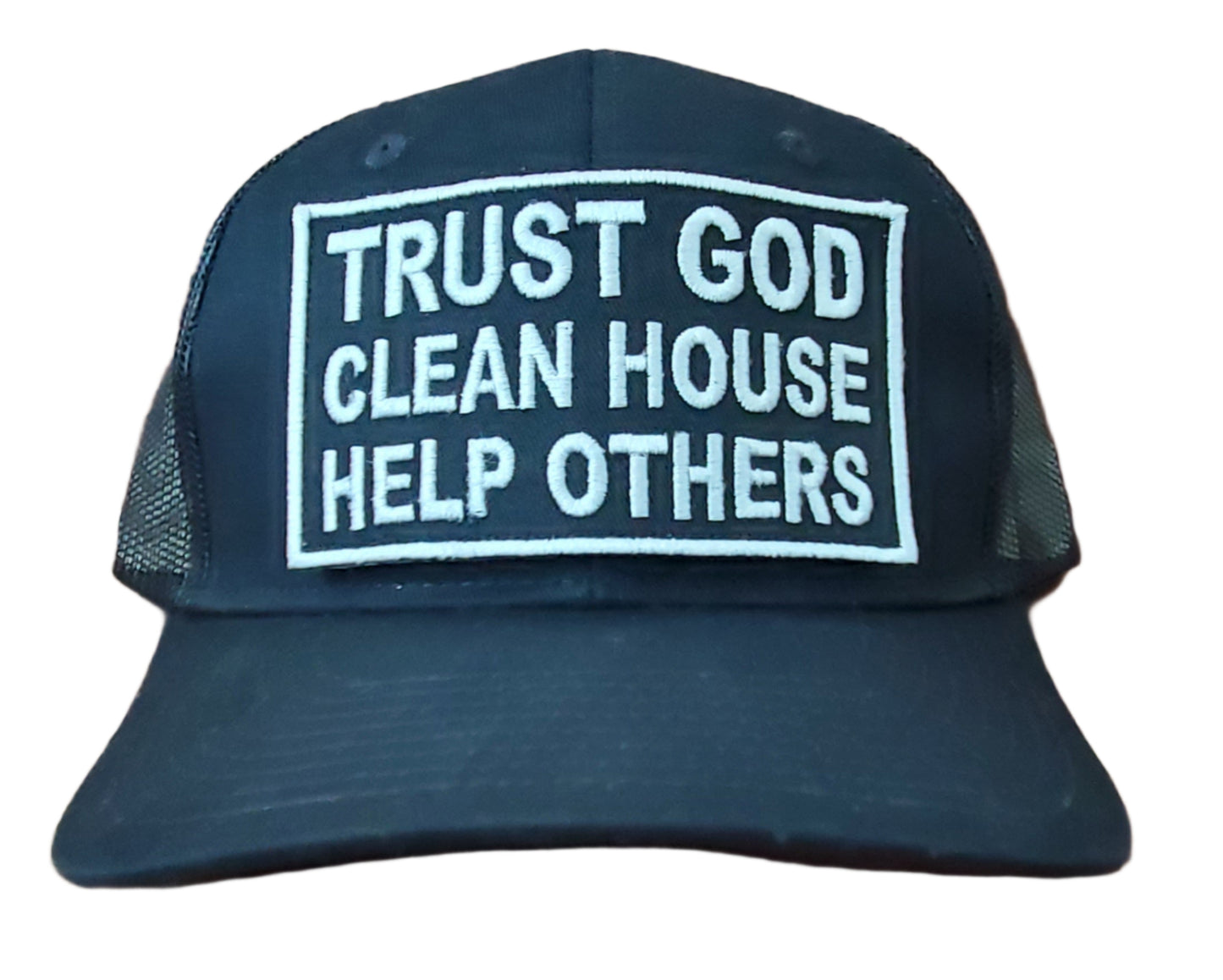 Recovery Hat | Recovery Merch Store | Trust God Embroidered Patch