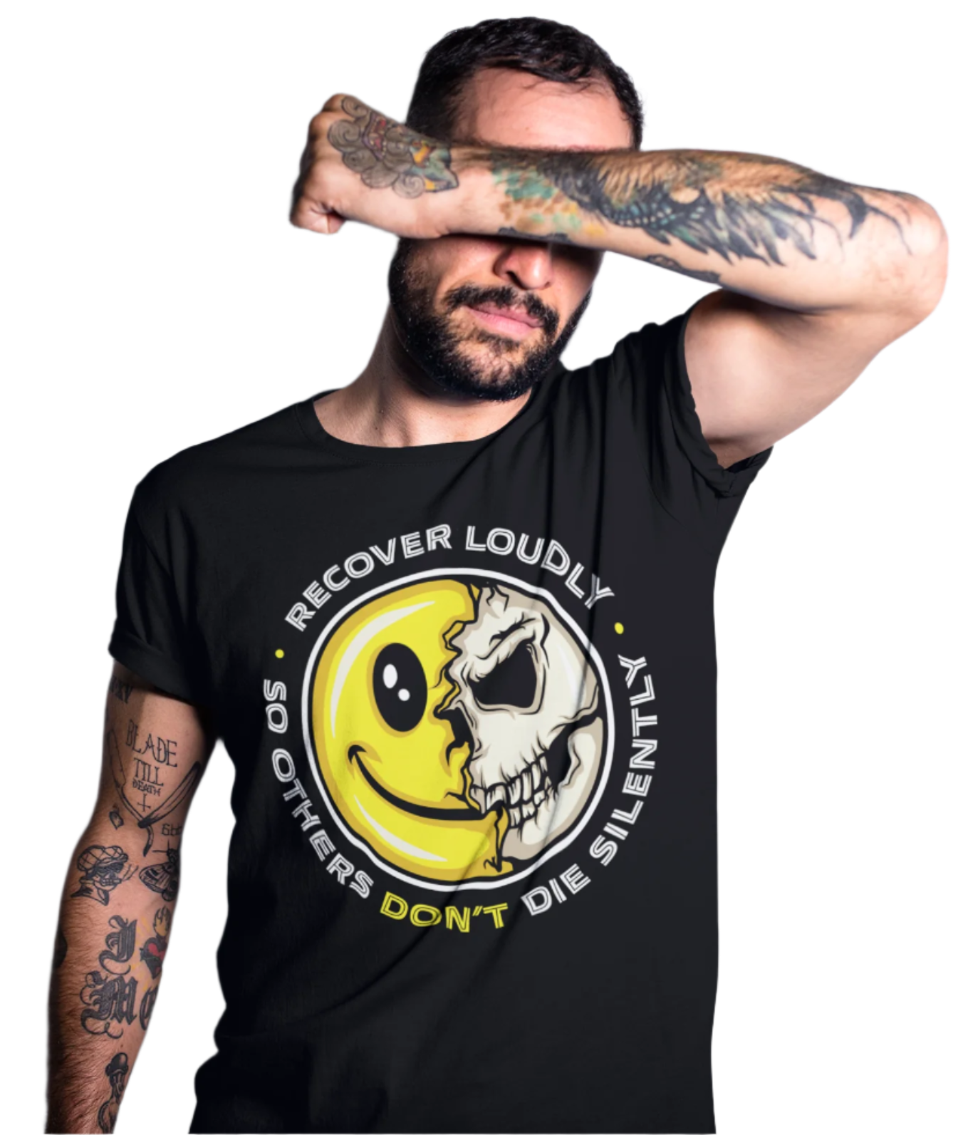 Recovery T-Shirt | Recovery Merch Store | Recover Loudly Skull