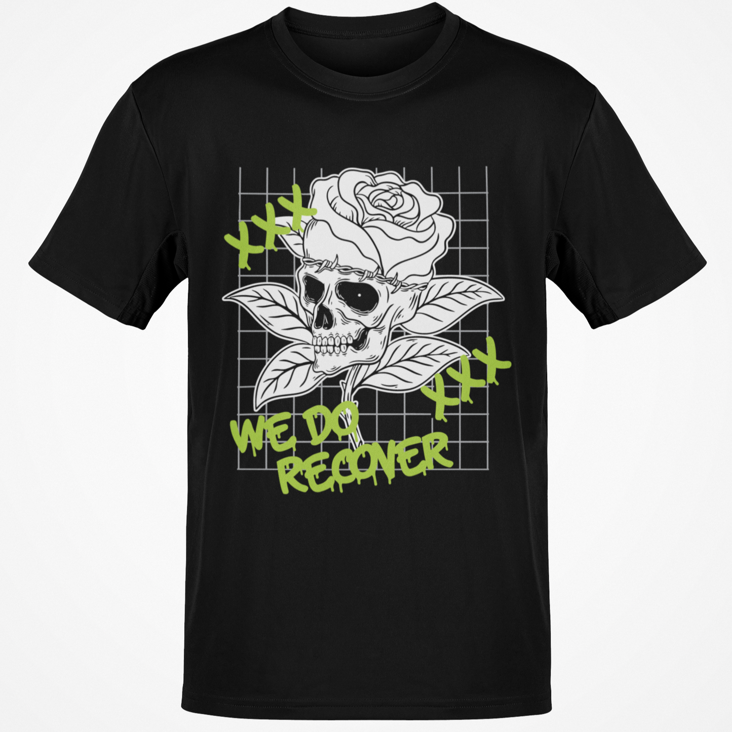Recovery T-Shirt | Recovery Merch Store | We Do Recover Rose Skull