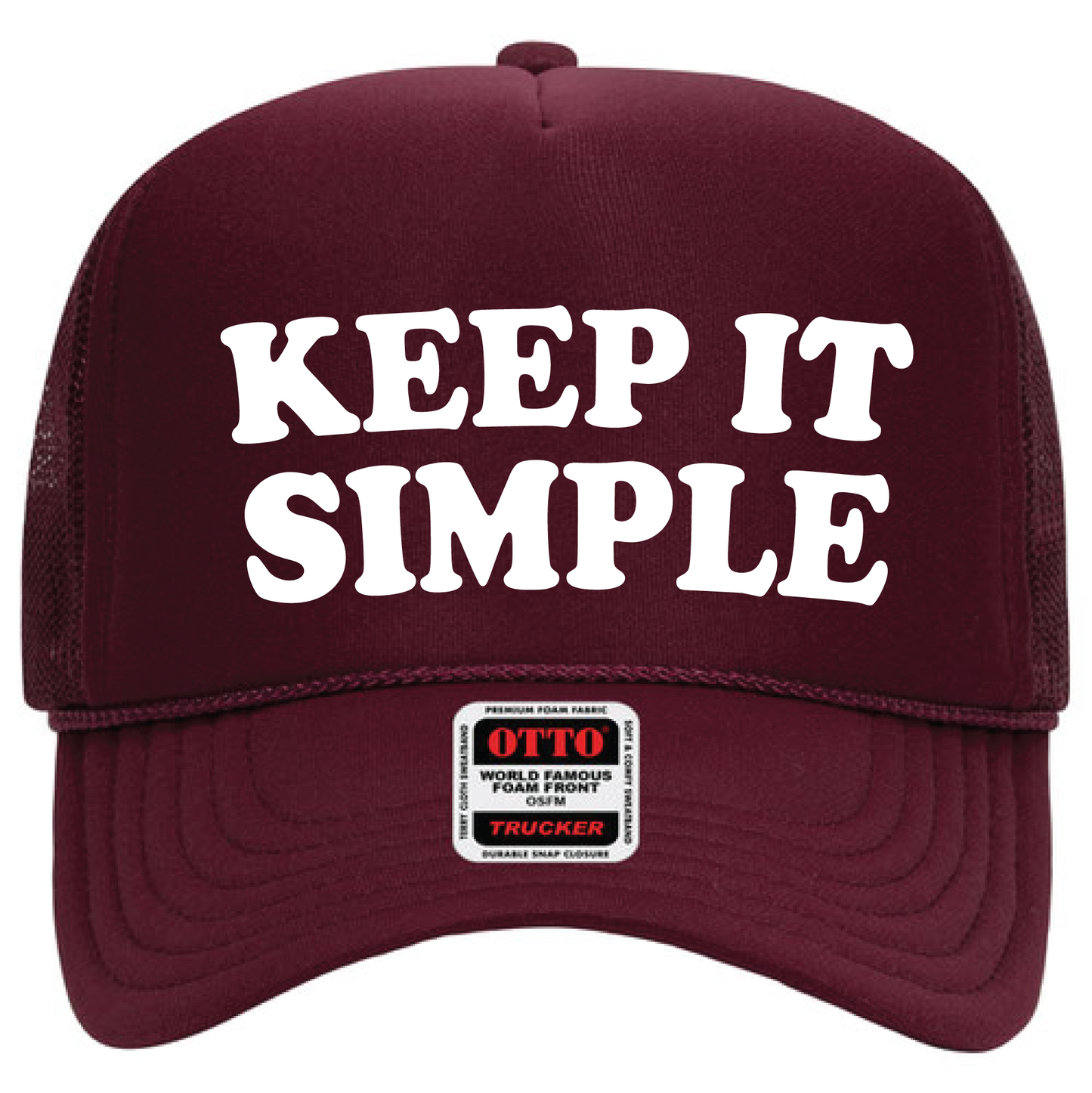 Recovery Hat | Recovery Merch Store | Keep It Simple Foam Trucker Hat