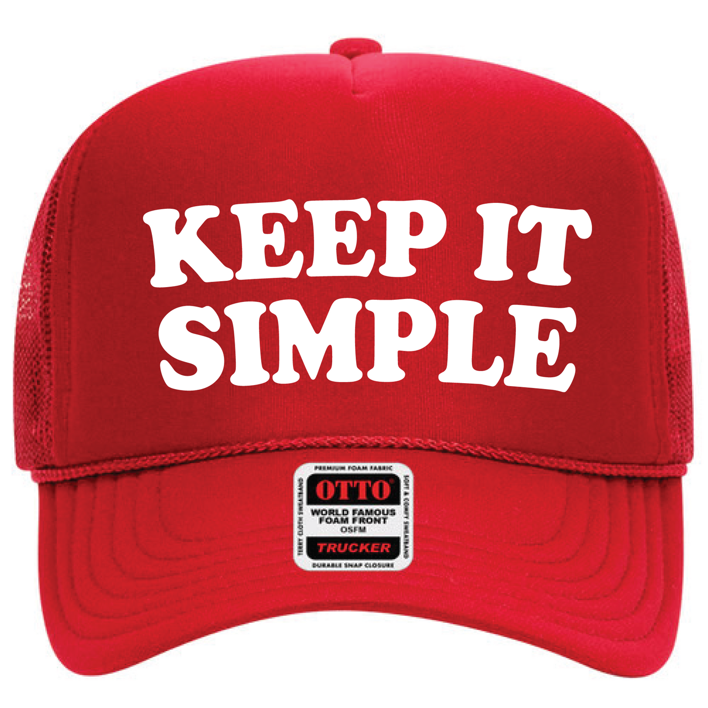 Recovery Hat | Recovery Merch Store | Keep It Simple Foam Trucker Hat
